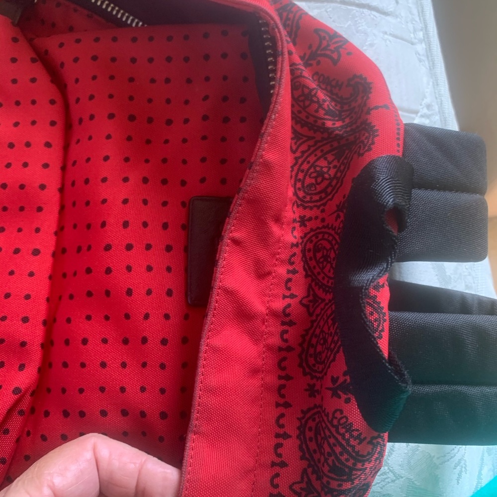 Coach red backpack🎒 - Picture 8 of 8
